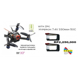 LANTIAN BIFRC X3 130 MINI RACING 4 AXIES FPV QUADCOPTER DRONE 2.5MM F3 BRUSHLESS ESC WITH FRSKY + 2 BATTERY